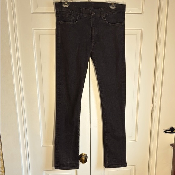 NWOT Versace Collection Jeans Black Wash 5 Pocket Size 34 Medium Rise - Picture 2 of 10